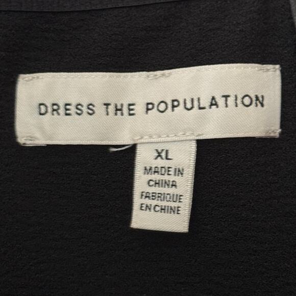 Dress The Population Chloe Mesh Insert Body-Con dress Minidress X-Large XL - Picture 6 of 8